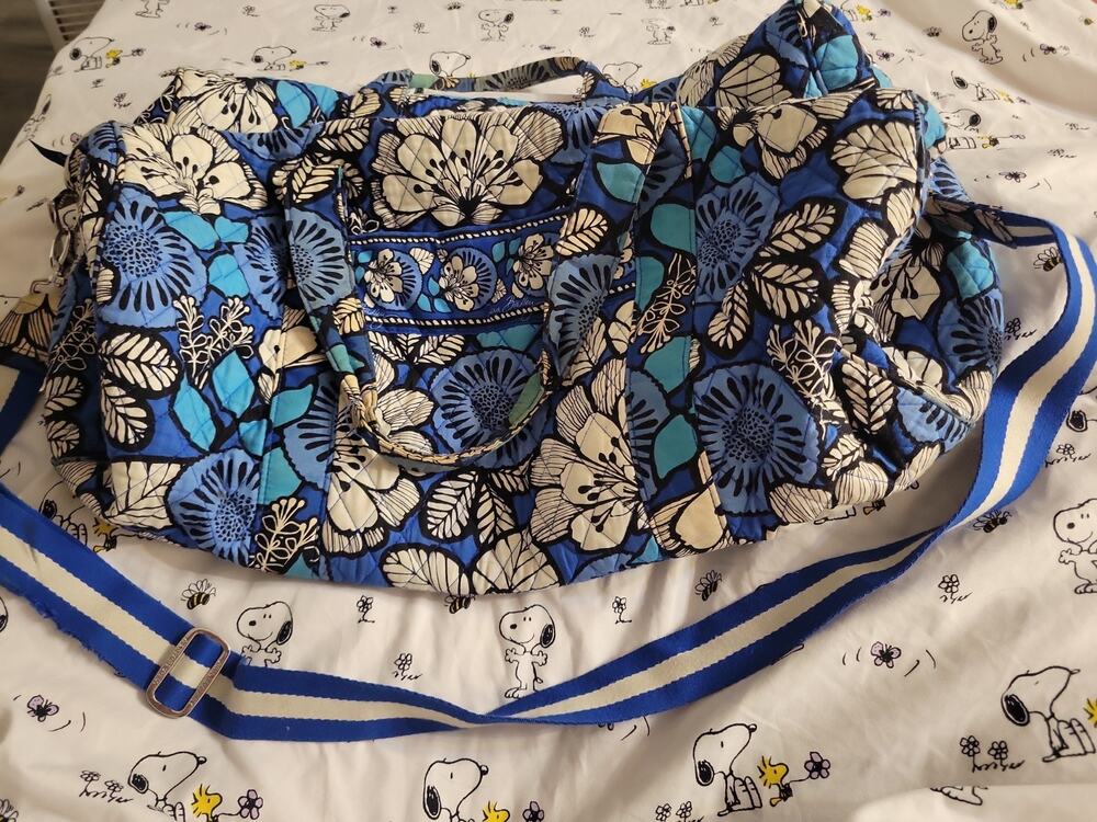 Vera Bradley Medium Duffel Blue Bayou Bag